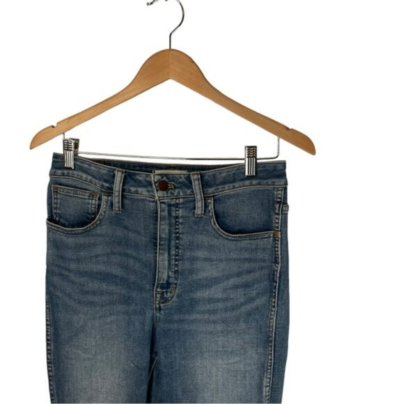 Madewell Womens Curvy Roadtripper Size 29 Medium Wash Skinny Stretch Denim Blue - Picture 3 of 15